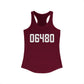 06480 Portland CT Zip Code Women's Ideal Racerback Tank Top