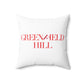 41 Tilt Greenfield Hill Spun Polyester Square Pillow
