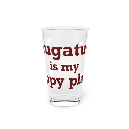 Naugatuck is My Happy Place Pint Glass, 16oz