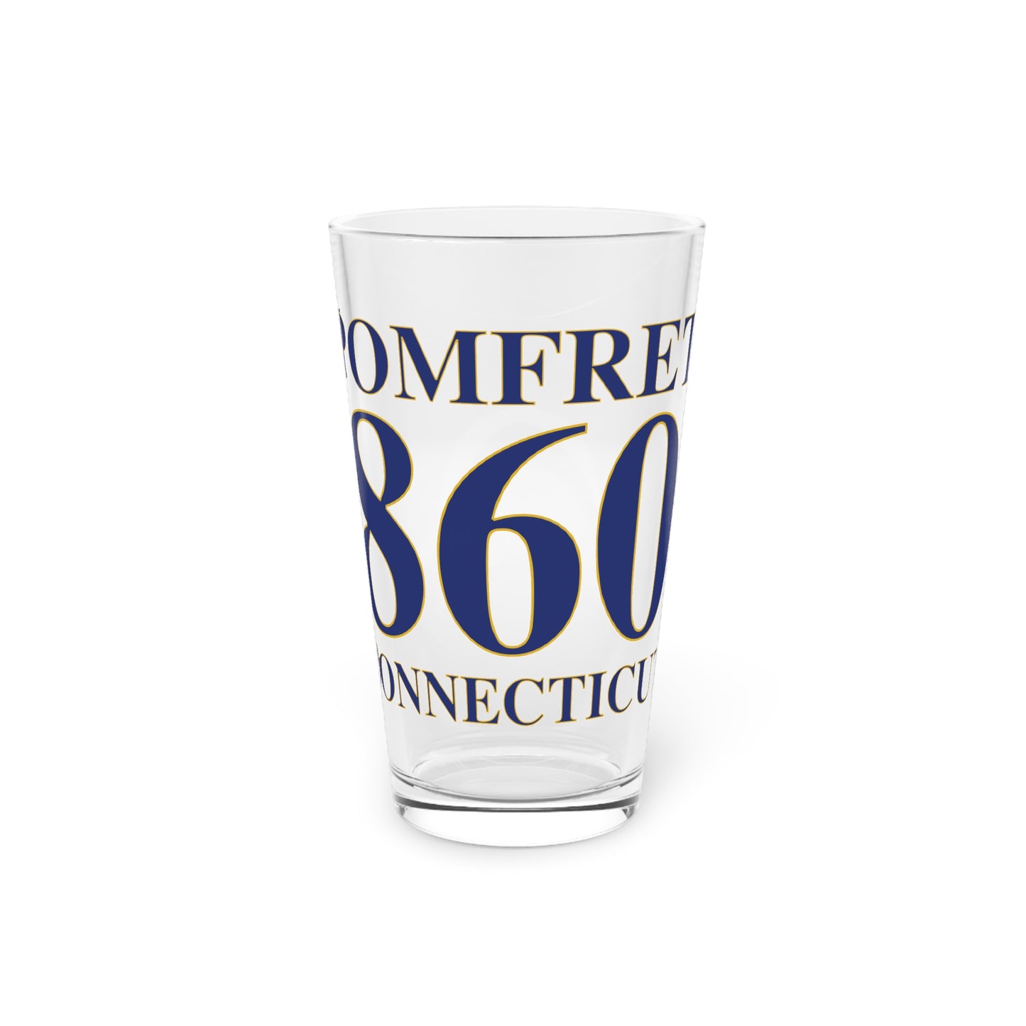 Pomfret 860 Connecticut Pint Glass, 16oz