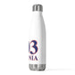Ansonia Red, White & Blue 20 oz Insulated Bottle