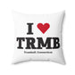 I Heart TRMB Spun Polyester Square Pillow