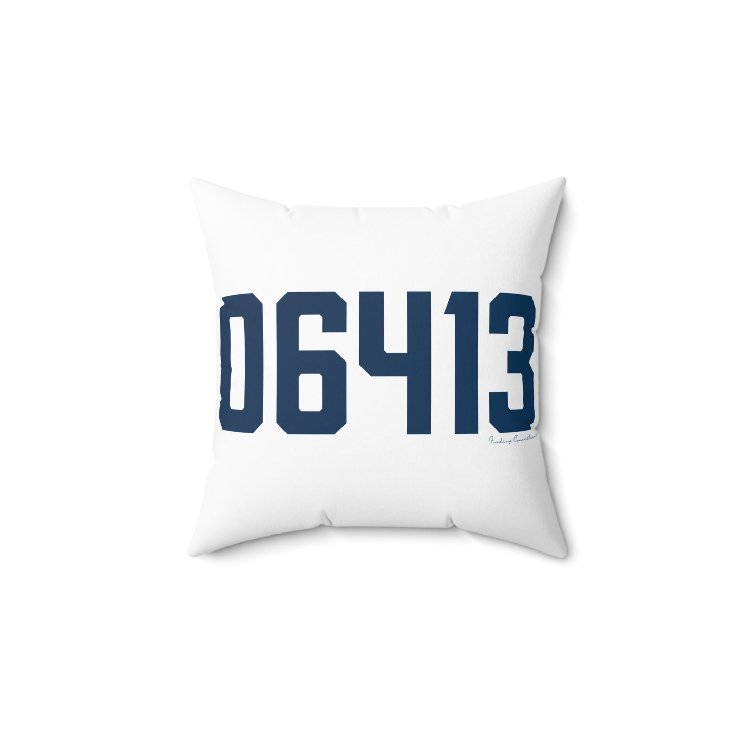 06413 Clinton Connecticut Zip Code Spun Polyester Square Pillow