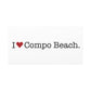 I Heart Compo Beach. Matte Canvas, Stretched, 1.25"