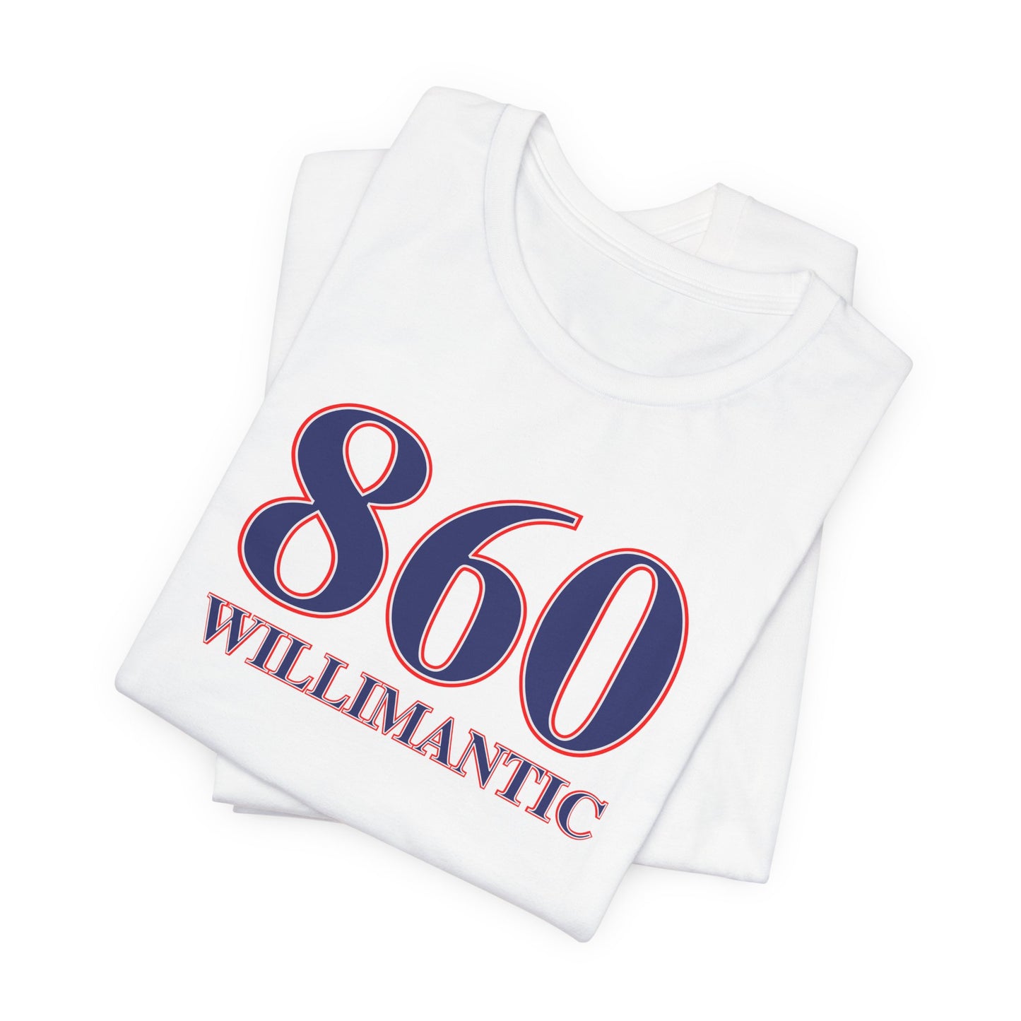 860 Willimantic Red, White & Blue Unisex Jersey Short Sleeve T-Shirt