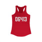 06413 Clinton CT Zip Code Women's Ideal Racerback Tank Top