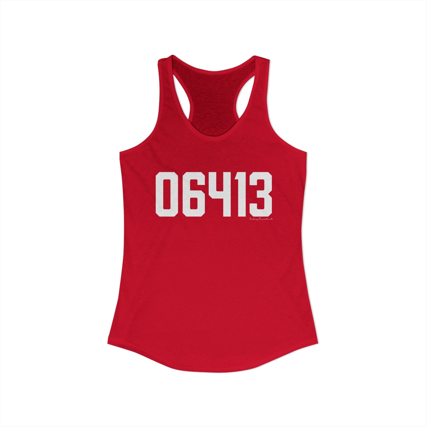 06413 Clinton CT Zip Code Women's Ideal Racerback Tank Top