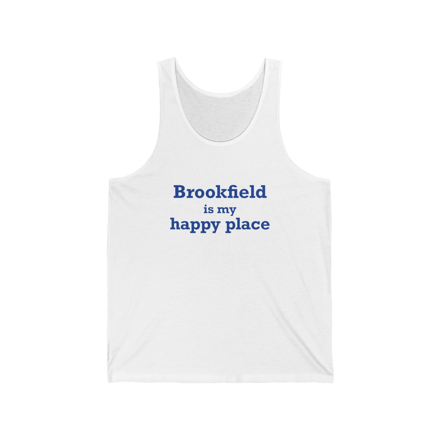 Brookfield Is My Happy Place Unisex Jersey Tank Top