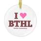 I Heart BTHL Glass Ornaments