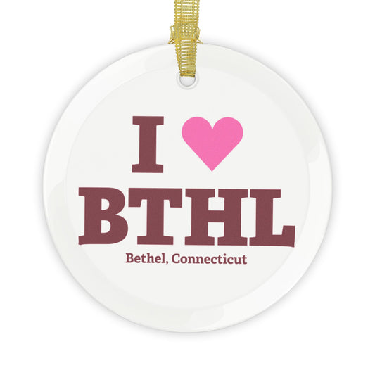 I Heart BTHL Glass Ornaments