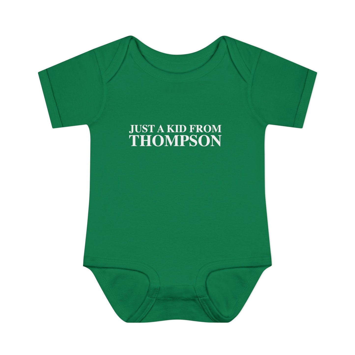 Just a kid from Thompson Infant Baby Rib Bodysuit