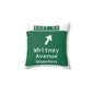 Vintage WCP Exit 61 Sign Spun Polyester Square Pillow