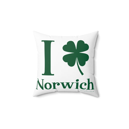 I Clover Norwich Spun Polyester Square Pillow