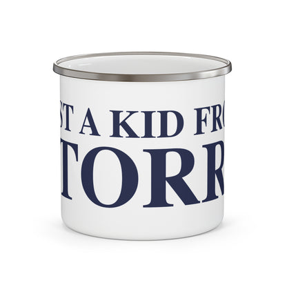 Just a kid from Storrs Enamel Camping Mug