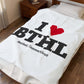 I Heart BTHL Velveteen Plush Blanket