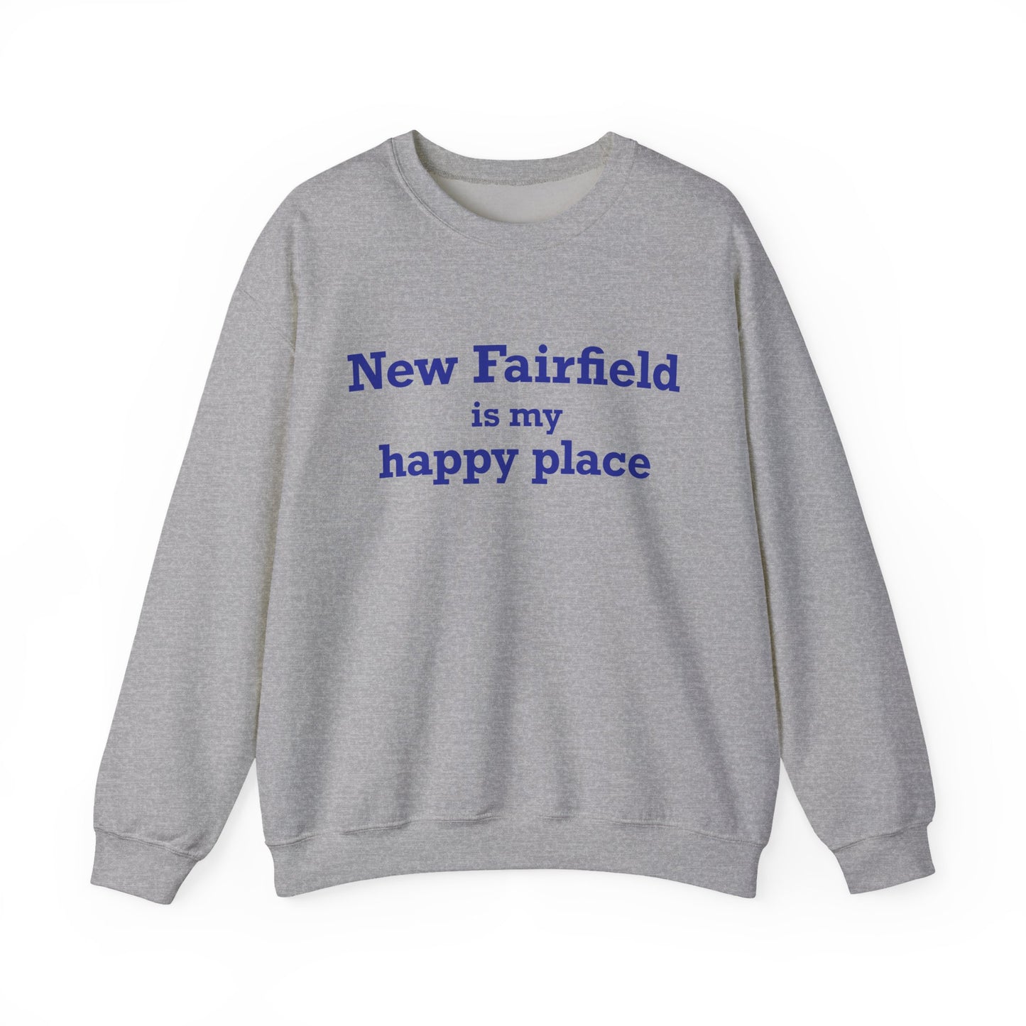 New Fairfield Is My Happy Place Unisex Heavy Blend™ Crewneck Sweatshirt