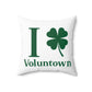 I Clover Voluntown Spun Polyester Square Pillow