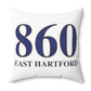 860 East Hartford  Polyester Square Pillow