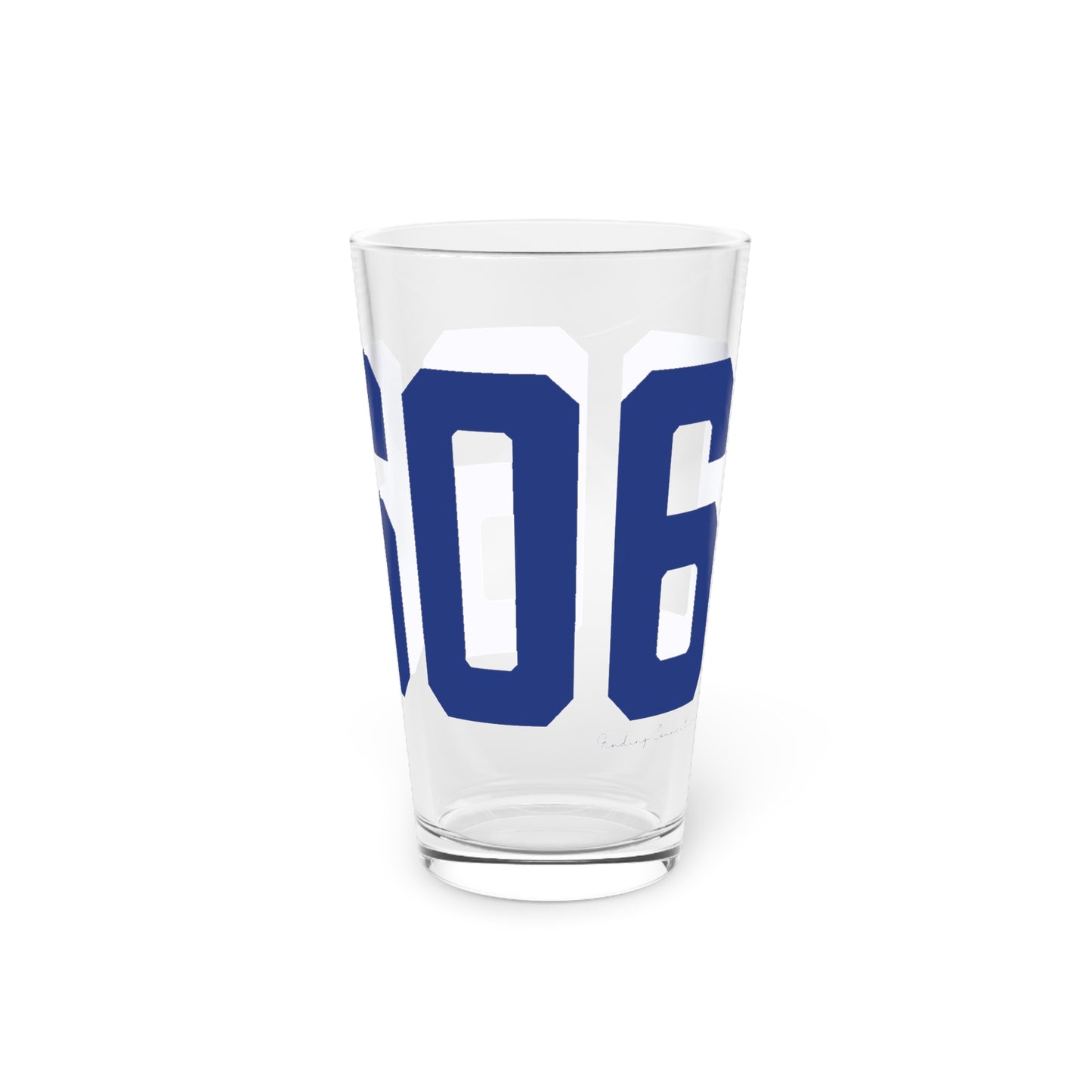 06606 Bridgeport Connecticut Zip Code Pint Glass, 16oz