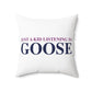 Just a kid listening to Goose - Blue & Purple Spun Polyester Square Pillow