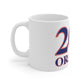 Orange Red, White & Blue Mug 11oz