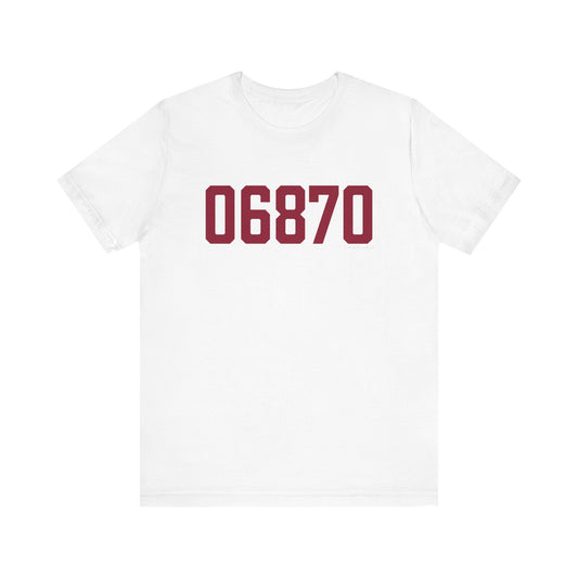 06870 - Greenwich Connecticut Zip Code Unisex Jersey Short Sleeve T-Shirt