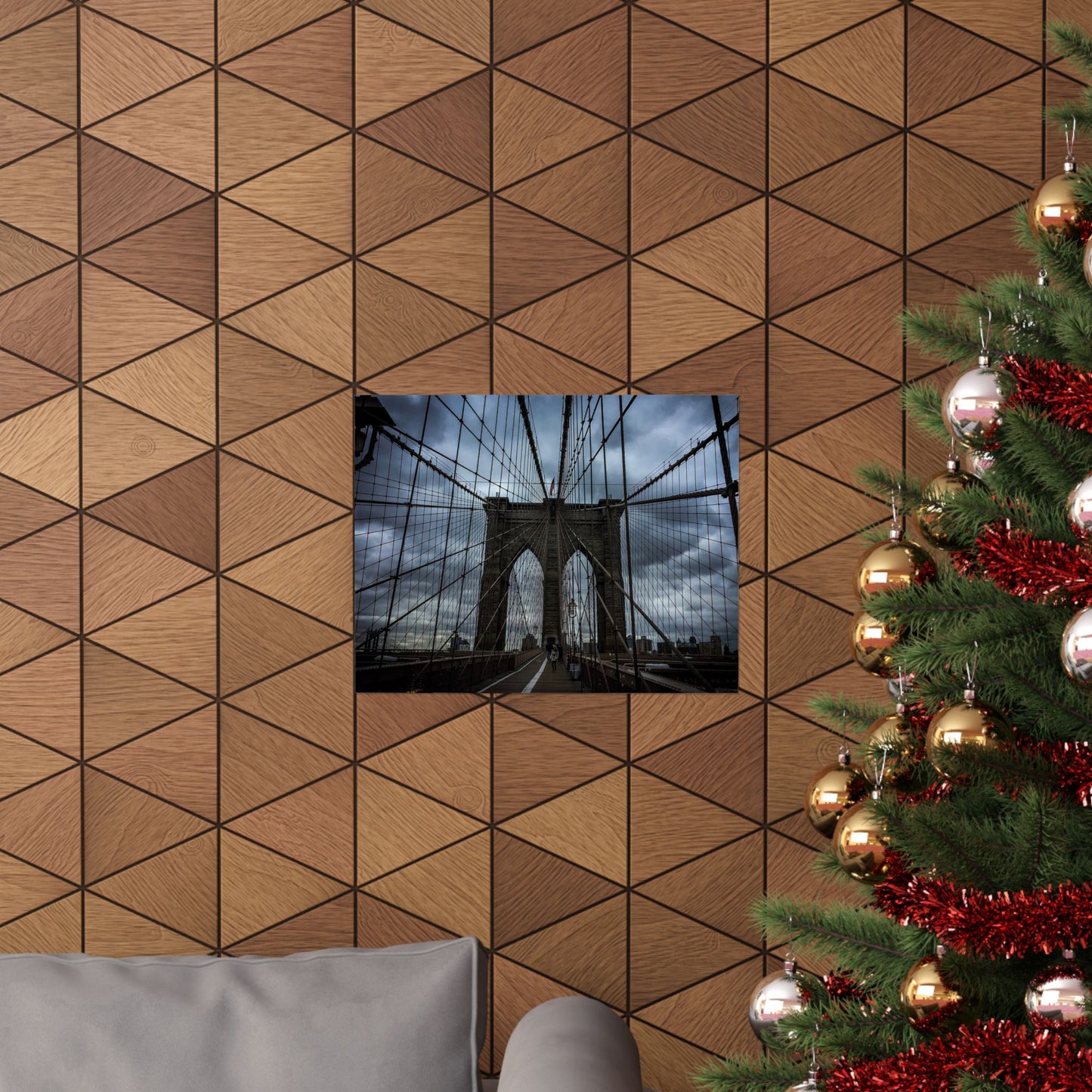 In the middle of the bridge Matte Horizontal Posters