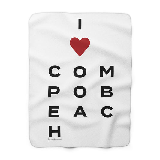 Compo Beach Vision Sherpa Fleece Blanket