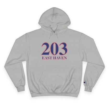 203 East Haven Red White & Blue Champion Hoodie