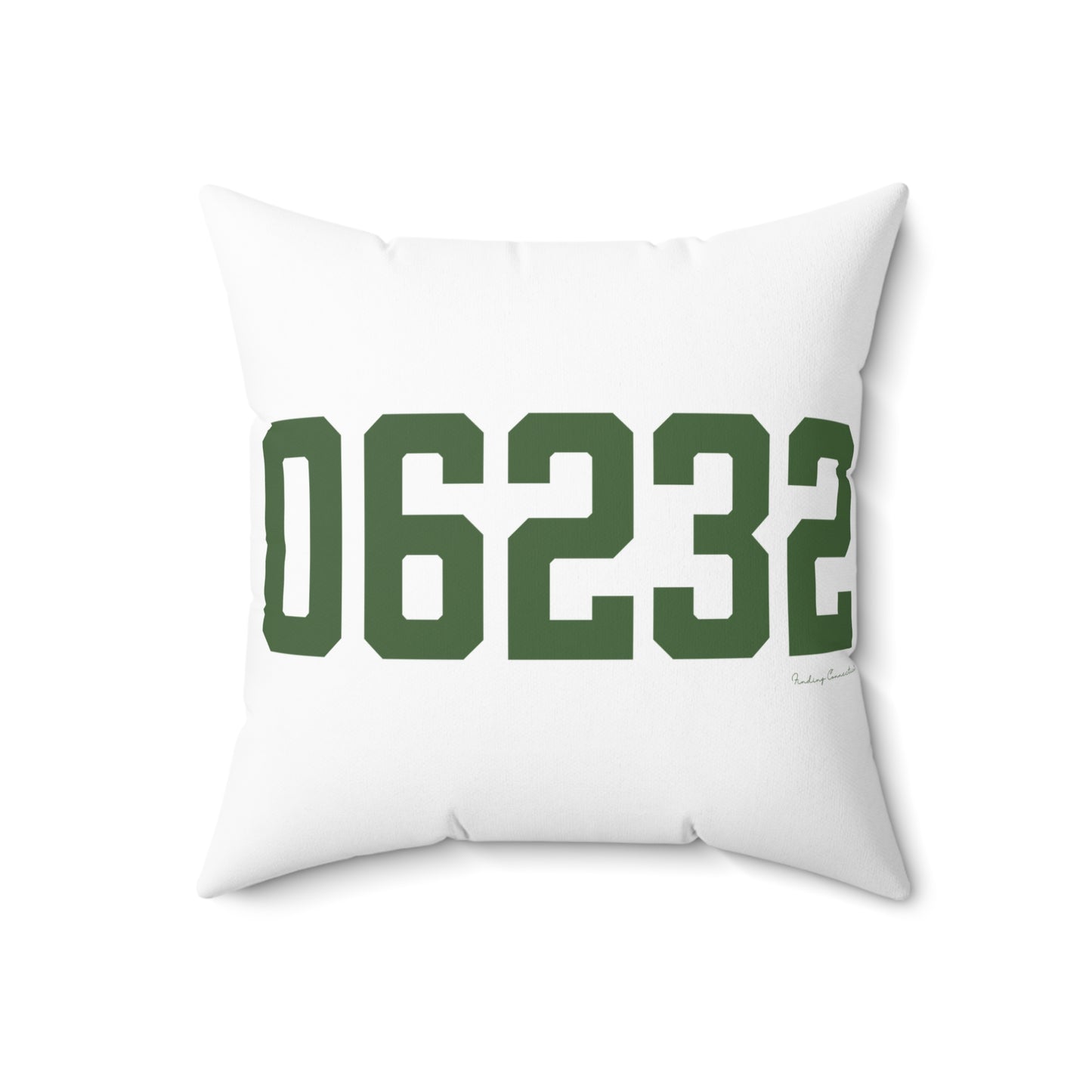 06232 Andover Connecticut Zip Code Spun Polyester Square Pillow