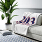 203 New Haven Red White & Blue Sherpa Fleece Blanket