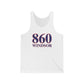 860 Windsor Red White & Blue Unisex Jersey Tank Top