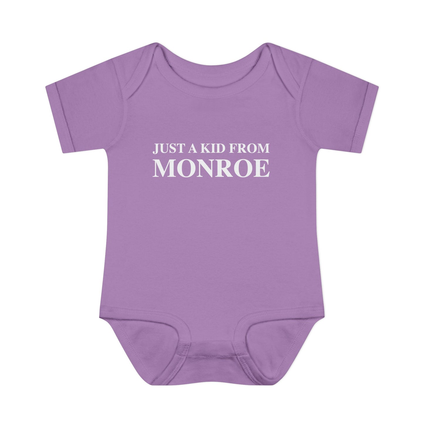 Just a kid from Monroe Infant Baby Rib Bodysuit