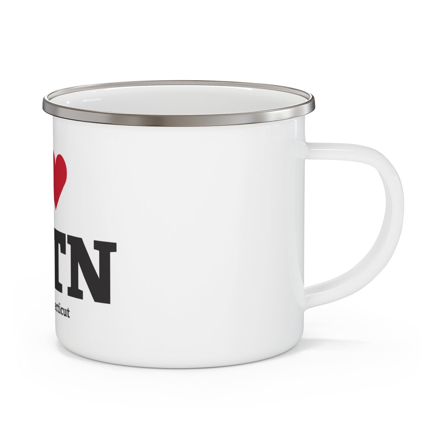 I Heart WLTN Enamel Camping Mug