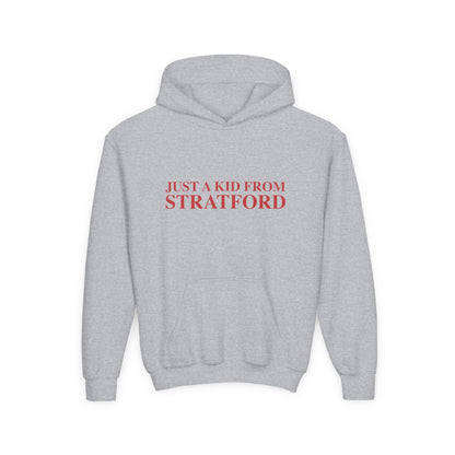 Just a kid from Stratford Youth Heavy Blend Hooded Sweatshirt