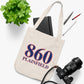 860 Plainfield Red, White & Blue Organic Canvas Tote Bag