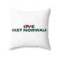 Love East Norwalk Spun Polyester Square Pillow
