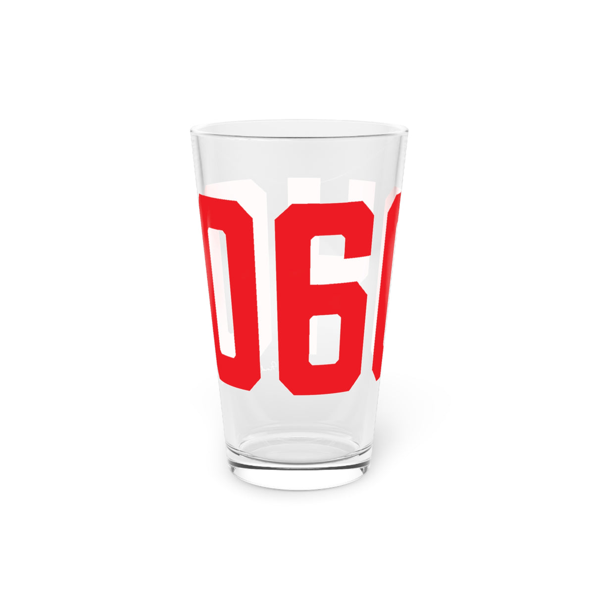 06040 Manchester Connecticut Zip Code Pint Glass, 16oz