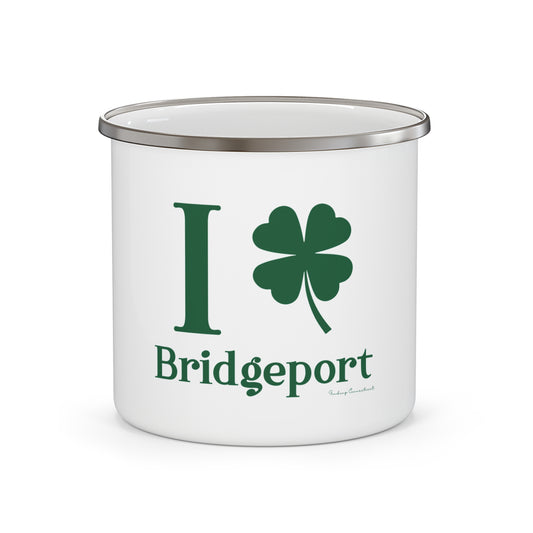 I Clover Bridgeport Enamel Camping Mug