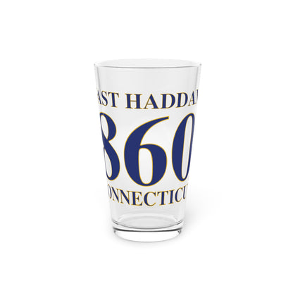 East Haddam 860 Connecticut Pint Glass, 16oz