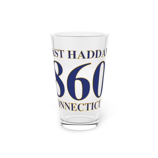 East Haddam 860 Connecticut Pint Glass, 16oz