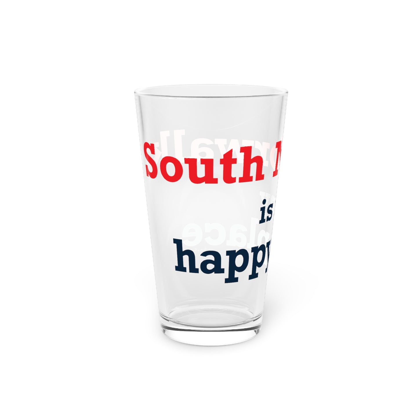 South Norwalk is My Happy Place Pint Glass, 16oz