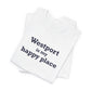 Westport Is My Happy Place Unisex Jersey Short Sleeve T-Shirt