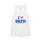 I Heart BKFD Women's Ideal Racerback Tank Top
