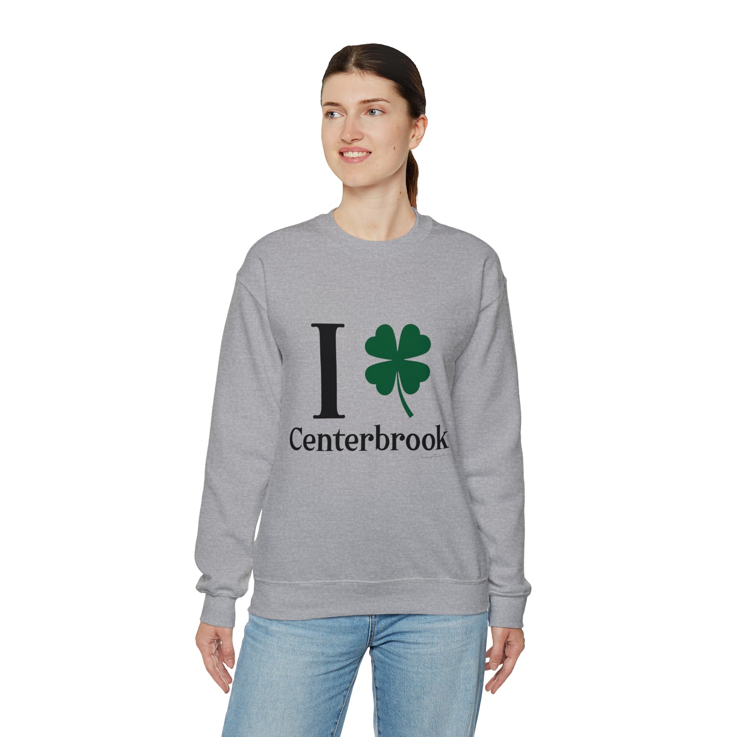 I Clover Centerbrook Unisex Heavy Blend™ Crewneck Sweatshirt (black)