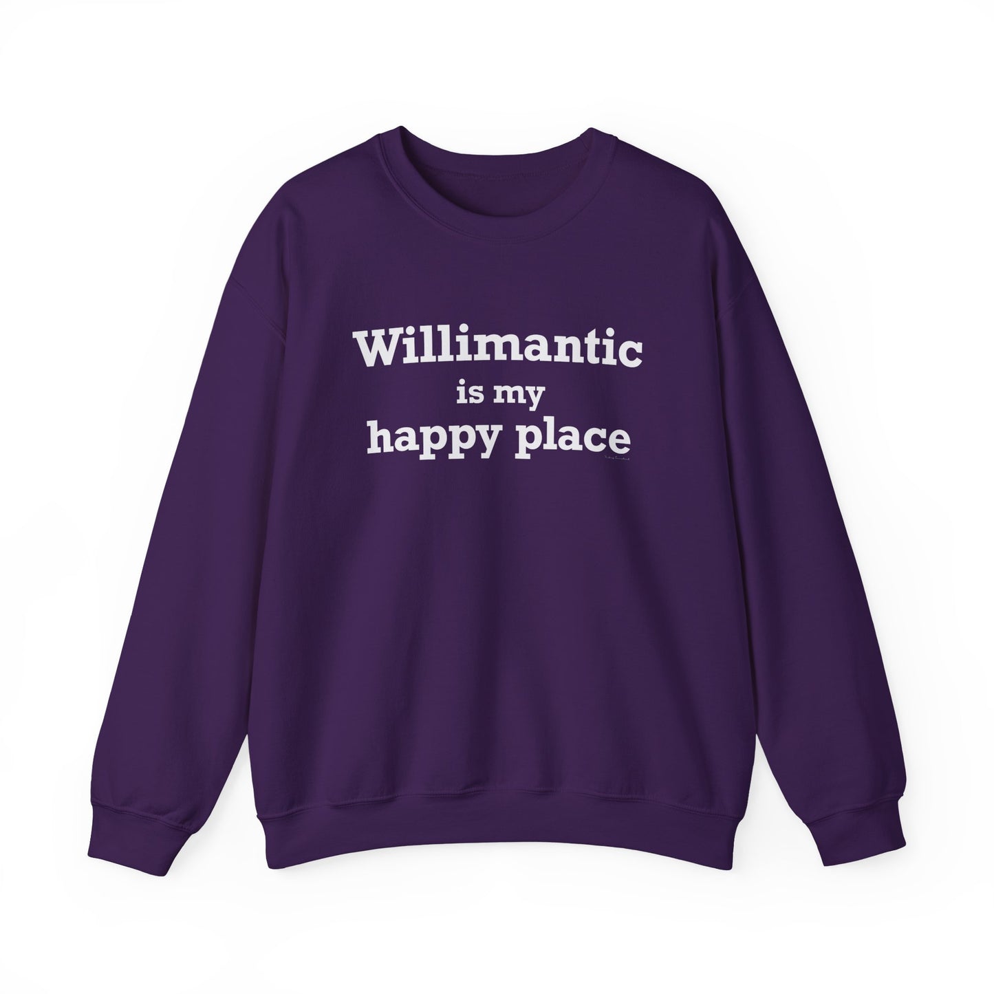 Willimantic is My Happy Place Unisex Heavy Blend™ Crewneck Sweatshirt