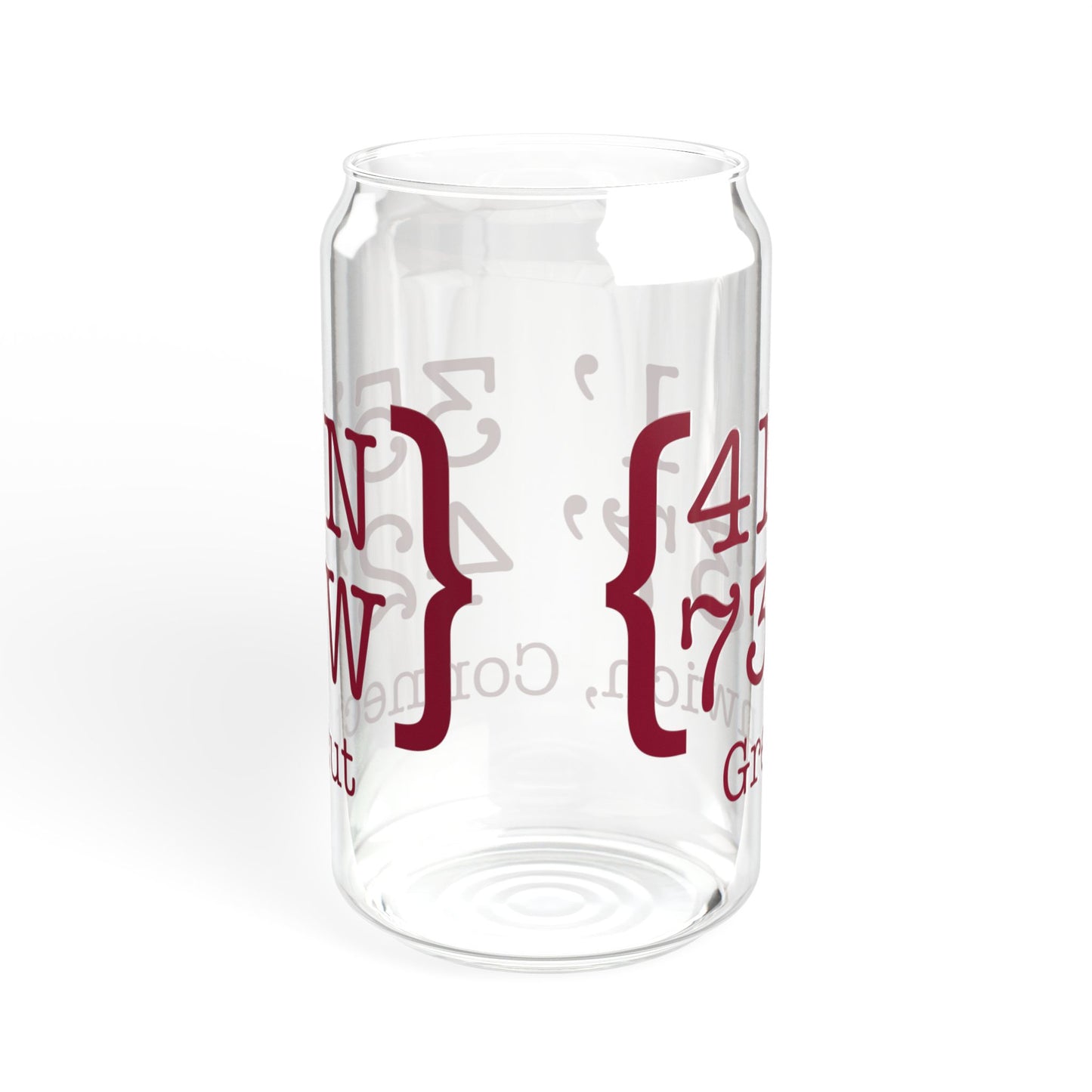 Greenwich Coordinates Sipper Glass, 16oz