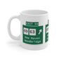 Vintage WCP Exit 59 Sign Mug 11oz
