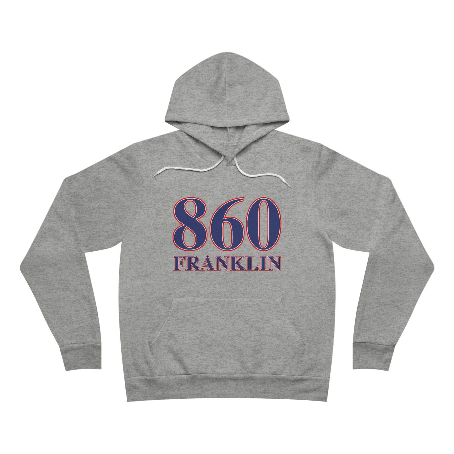 860 Franklin Red White & Blue Unisex Sponge Fleece Pullover Hoodie