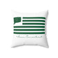 Avon Connecticut St. Patrick’s Day Flag Spun Polyester Square Pillow
